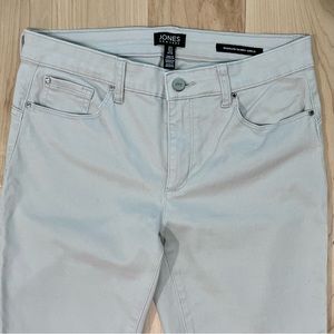 Jones New York Jeans Madison Skinny Ankle in ‘Stone’ Grey Beige